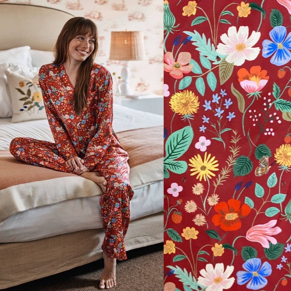 Summersalt x Rifle Paper Co. Women's Size 2XL Garden Party PJ Set NEW
